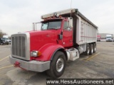 2012 PETERBILT 367 TRI-AXLE ALUMINUM DUMP TRUCK, TITLE DELAY, HESS REPORT I