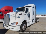 2013 KENWORTH T660 T/A SLEEPER, HESS REPORTS IN PHOTOS, 566836 MILES ON OD,