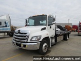2018 HINO 22' JERRDAN FLATBED TRUCK, TITLE DELAY, 175403 MILES ON ODO, 2550