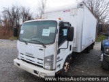2012 ISUZU NPR 18'6" BOX TRUCK, NONRUNNER, TITLE DELAY, 20500 GVW, DIE