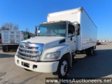 2013 HINO 268 BOX TRUCK, 195763 MILES ON OD, 25950 GVW, HINO 6 CYL 220 HP E