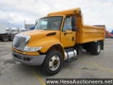 2014 INTERNATIONAL DURASTAR 4400 S/A DUMP TRUCK, TITLE DELAY, ECM 62080, 62