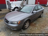 2006 HYUNDAI SONATA 4 DOOR SEDAN, 175440 MILES ON OD, 4519 GVW, 6 CYL 3.3L