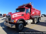 2007 MACK CV713 GRANITE TRI-AXLE STEEL DUMP TRUCK,HESS REPORTS IN PHOTOS,
