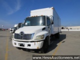 2008 HINO 258 BOX TRUCK, 209892 MILES ON OD, 25999 GVW, HINO 6 CYL 220 HP E