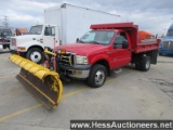 2006 FORD F350 S/A DUMP TRUCK, 154325 MILES ON OD, 13000 GVW, 6339 UNLADEN