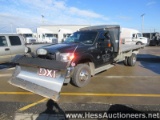 2013 FORD F 350 4WD TILT FLATBED TRUCK, 100503 MILES ON OD, 14000 GVW, FORD