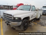 2000 DODGE RAM 3500 SERVICE TRUCK, 248887 MILES ON OD, CUMMINS 6 CYL ENG, 1