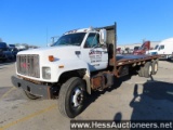 2002 GMC C8500 T/A FLATBED, 139669 MILES ON OD, 53220 GVW, CAT 3126 6 CYL 7