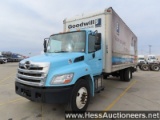 2018 HINO 338 BOX TRUCK, 141527 MILES ON OD, ECM NOT VERIFIED,  RECONSTRUCT