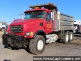 2007 MACK CV713 GRANITE T/A STEEL DUMP TRUCK, 199803 MILES ON ODO, ECM NOT