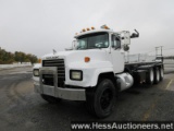 1998 MACK RD688S ROLLOFF TRUCK, 609570 MILES ON OD, MACK EM7 6 CYL 300 HP E