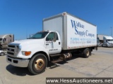 2006 FORD 650 4 X 2 BOX TRUCK, HESS REPORT IN PHOTOS, 159790 MILES ON OD, E