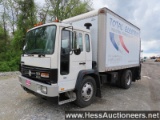 1990 VOLVO FE S/A BOX TRUCK, 125431 MILES ON OD, ECM NOT CONFIRMED, 25900 L