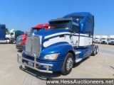 2015 KENWORTH T660 T/A SLEEPER, HESS REPORT IN PHOTOS, 1079993 MILES ON OD,