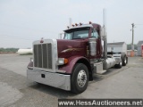 2000 PETERBILT 379 T/A DAYCAB, TITLE DELAY, 956136 MILES ON OD, 48000 GVW,