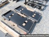 2023 MID-STATE (2) QUICK ATTACH PLATES FOR SKIDSTEER, STOCK # 67454