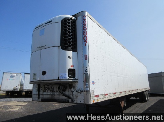 2009 UTILITY VS2RA 48' REEFER TRAILER, TITLE DELAY, 65000 GVW, T/A, SPRING