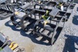 2024 MID-STATE 60'' DOUBLE CYLINDER E-SERIES ROOT GRAPPLE SKID STEER ATTACHMENT