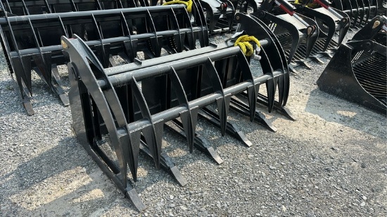 2025  MID STATE  68"  EXTREME  ROOT GRAPPLE  SKID STEER ATTACHMENT