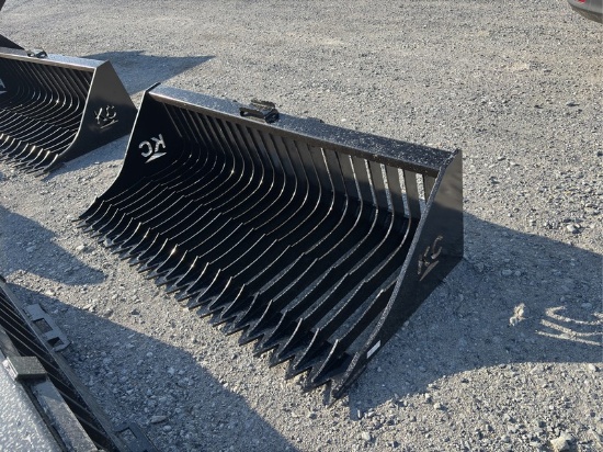 2025  72'' FINE  SKELETON BUCKET  SKID STEER ATTACHMENT