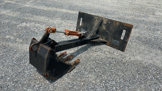 14''  BACKHOE  BUCKET  SKID STEER ATTACHMENT