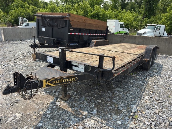 2017  KAUFMAN  SPLIT BED  27 1/2'  TILT DECK TRAILER