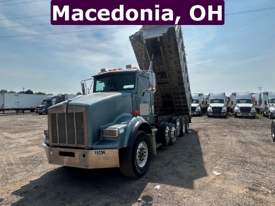 1998 KENWORTH T800 SIX AXLE QUAD AXLE DUMP TRUCK