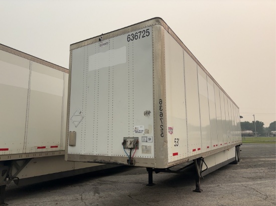 2016 Wabash Dvcvhpc 53' Van Trailer