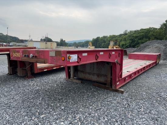 1987 Transcraft Oddtx42-21-45 Double Drop 45' Lowboy Trailer