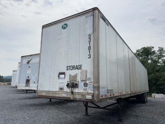 2008 Great Dane 53' Van Trailer, Storage Only