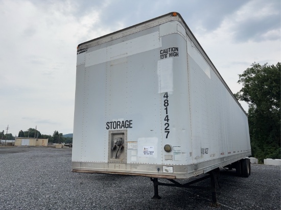 2000 Great Dane Van Trailer, Storage Only