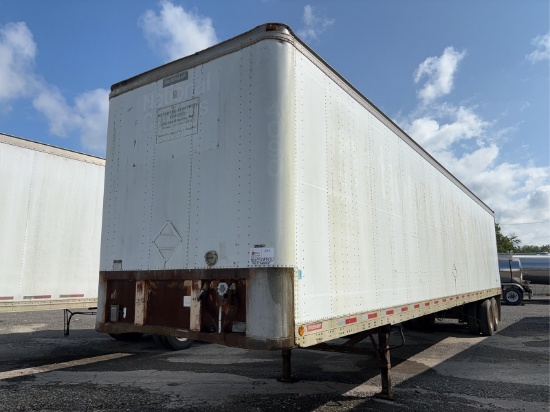1987 FRUEHAUF FB9-F2-48LLW3 48' VAN TRAILER