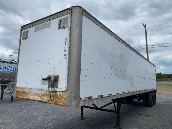 1992 Wabash Frp-96mc 39' Van Trailer, Storage Only