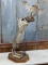 Full Body Mount Bobcat Leaping For A Grouse On Habitat Base Nice Clean Mount