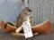 Full Body Mount Muskrat In Birch Bark Canoe New Mount 10