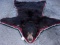 Spring Black Bear Rug Thick Fur Triple Felt Backing 61