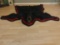 Black Bear Rug Red & Black Felt Nice rug 65