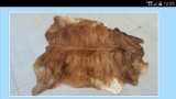 6' Brindle Cow Hide Soft Tanned
