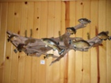 9 Real Skin Fish Mounts Bass, Bluegill , & Crappie 41