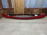 Vintage Probably 1930s Cedar Strip Single Seat Trapper's Canoe