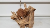 Baby porcupine. Will sit on a flat surface or will hang on the wall.