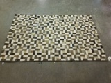  patch cowhide rug overall dimensions 93