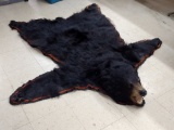 Black Bear Rug Double Felt Backing 72