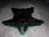 Nice Large Black Bear Rug Closed Mouth Big Head & Paws 69