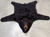 Black Bear Rug Open Mouth 75