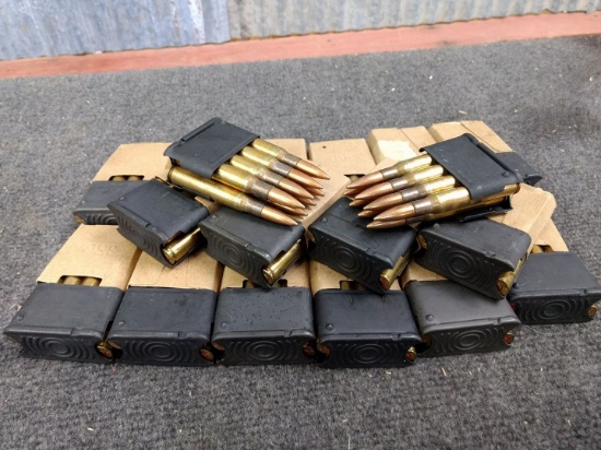 144 Rounds Of Military 30-06 Ammo In 8 Round Clips