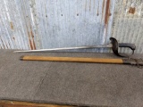 1913 Cavalry Saber or Patton Saber GREAT Condition With Springfield Armory Mark & Flaming Bomb Carto