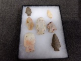 Group Of 7 Native American Points Found Near Columbus Junction Iowa Flood Of 1993 