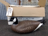 Ducks Unlimited Wood Carved Lesser Goose Decoy In Original Shipping Box